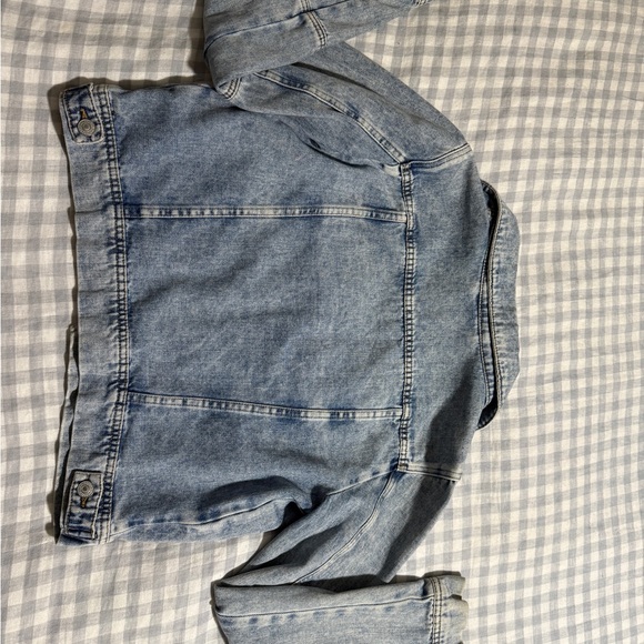 Free People Washed Blue Jean Jacket - Picture 5 of 6